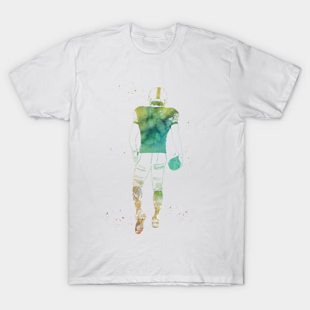 American Football Player T-Shirt by erzebeth